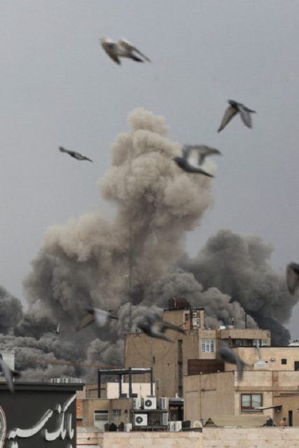 Smoke rises following an explosion, after Israel and the U.S. launched strikes on Iran, in Tehran