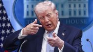 US president and secretary of defense brief media on Iran