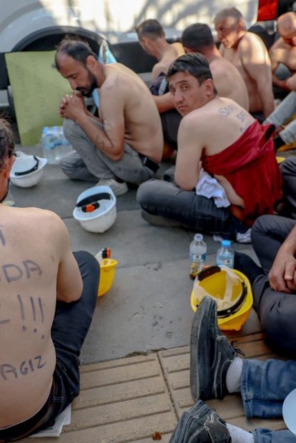 TURKEY-POLITICS-MINERS-PROTEST