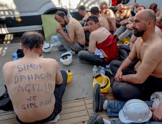 TURKEY-POLITICS-MINERS-PROTEST