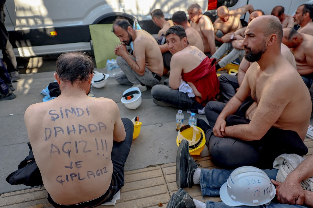 TURKEY-POLITICS-MINERS-PROTEST