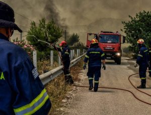 ΠΥΡΚΑΓΙΑ ΣΤΟ ΛΟΥΤΡΑΚΙ (EUROKINISSI)