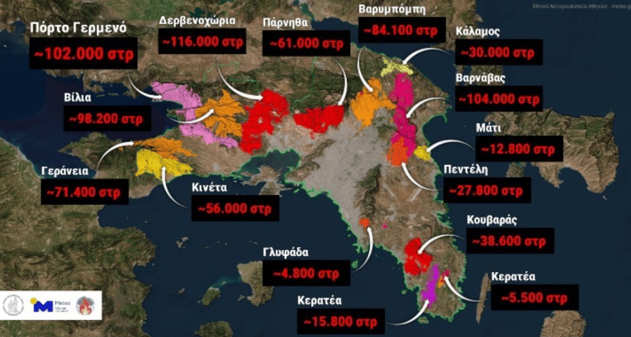μετεο πυρκαγιες