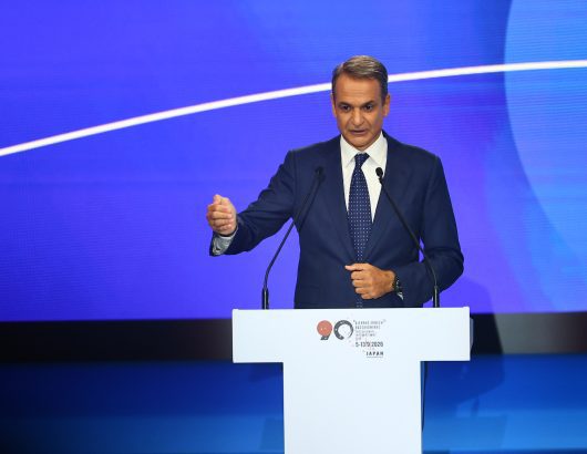 [389339] ΟΜΙΛΙΑ ΤΟΥ ΠΡΩΘΥΠΟΥΡΓΟΥ ΚΥΡΙΑΚΟΥ ΜΗΤΣΟΤΑΚΗ ΣΤΑ ΕΓΚΑΙΝΙΑ ΤΗΣ 90ης ΔΕΘ  (ΡΑΦΑΗΛ ΓΕΩΡΓΙΑΔΗΣ / EUROKINISSI)