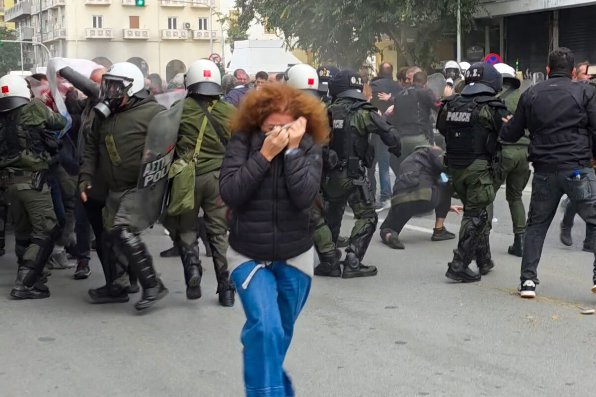 [390741] ΑΝΤΙΦΑΣΙΣΤΙΚΗ ΣΥΓΚΕΝΤΡΩΣΗ ΣΤΟ ΑΓΑΛΜΑ ΒΕΝΙΖΕΛΟΥ ΣΤΗ ΘΕΣΣΑΛΟΝΙΚΗ (EUROKINISSI)